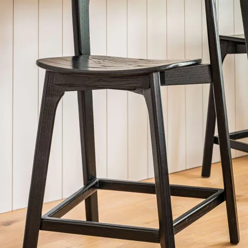 SILLA DE BAR BONHAM - NEGRA - Sillas, Uruguay | La Iberica