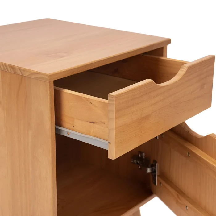 Mesa de Luz - Línea Praga- Roble en Madera natural - Mesas de luz, Uruguay | Ecowood, vista 5