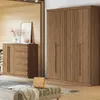 Ropero Buriti 4 Puertas - Linea Fit - Marron en Marrón - Roperos y placares, Uruguay | Rústico Hogar, vista 2 de 5