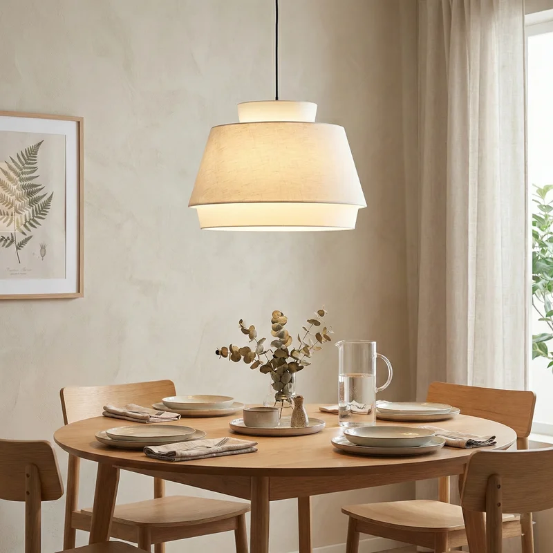 Colgante Aura Dual Cónico en Beige - Lámparas colgantes, Uruguay | La Perla, vista 3