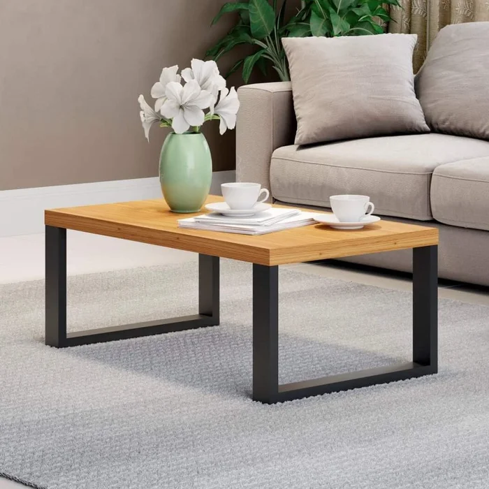 Mesa Ratona Industrial 90cm 100% MDF - Linea Factory en Madera natural - Mesas de living, Uruguay | Balton, vista 4