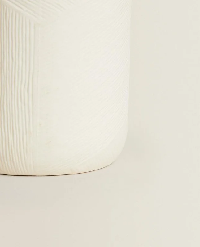 JARRÓN CERÁMICA TEXTURA en Beige - Jarrones, Uruguay | Zara Home, vista 6