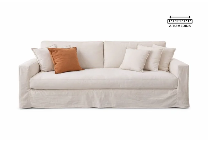 Sofá 3 cps Desenfundable 2.20m en Beige - Sillones y sofás, Uruguay | Finkel, vista 2