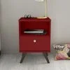 Mesa De Luz Linea Retro Living Dormitorio 1 Cajon Bl Rt3019 en Blanco - Mesas de luz, Uruguay | Soy Hogar, vista 3