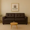 Sillon 3 cuerpos Eco Cuero - Chocolate en Marrón - Sillones y sofás, Uruguay | La Cueva Muebles, vista 3 de 14