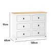 Comoda 6 Cajones Linea Mexicana Cajonera Para Dormitorio E1634 - Cómodas, Uruguay | Muebles Express, vista 4 de 4