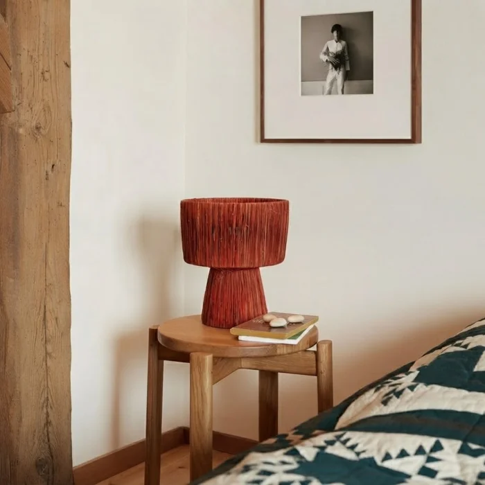 Lámpara de Mesa de Sisal Picu | Casakos en Rojo - Lámparas de mesa, Uruguay | Casakos, vista 3