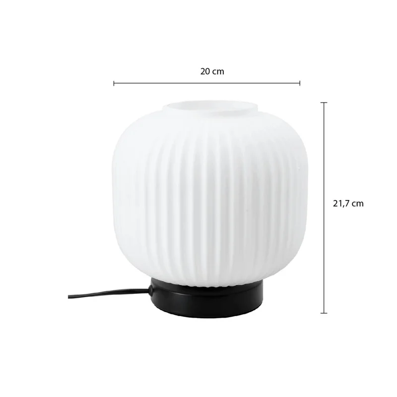 Luminaria de Mesa Pirce Small Negra en Negro - Lámparas de mesa, Uruguay | Serlux, vista 7