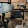 Juego de Comedor Mesa Louvre Redonda Negra 90cm + Sillas Negras Elbow - Sillas, Uruguay | Berna home, vista 5 de 5