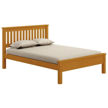 Cama 2 plazas Linea Parma - Miel en Amarillo - Dormitorio, Uruguay | La Cueva Muebles, vista 5