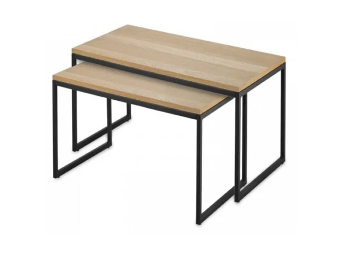 Set Mesas Rectangular AMBAR en Madera natural - Mesas de living, Uruguay | Finkel