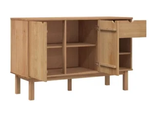 Aparador 2P/1C y nicho Mel/Gris Linea Nordica en Madera Maciza en Madera natural - Aparadores y recibidores, Uruguay | Quesal, vista 14