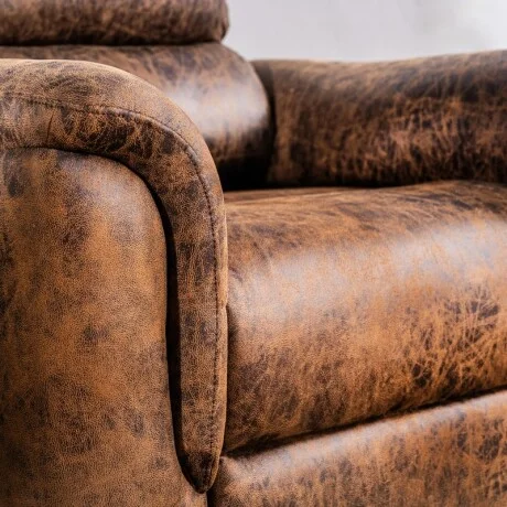 Sillón Reclinable 1 Cuerpo Benson Choco - Chocolate en Marrón - Sillones y sofás, Uruguay | Aihaus, vista 3