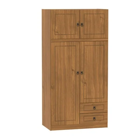 Ropero 4 puertas 2 cajones Linea Naturale en Madera natural - Roperos y placares, Uruguay | La Cueva Muebles, vista 12