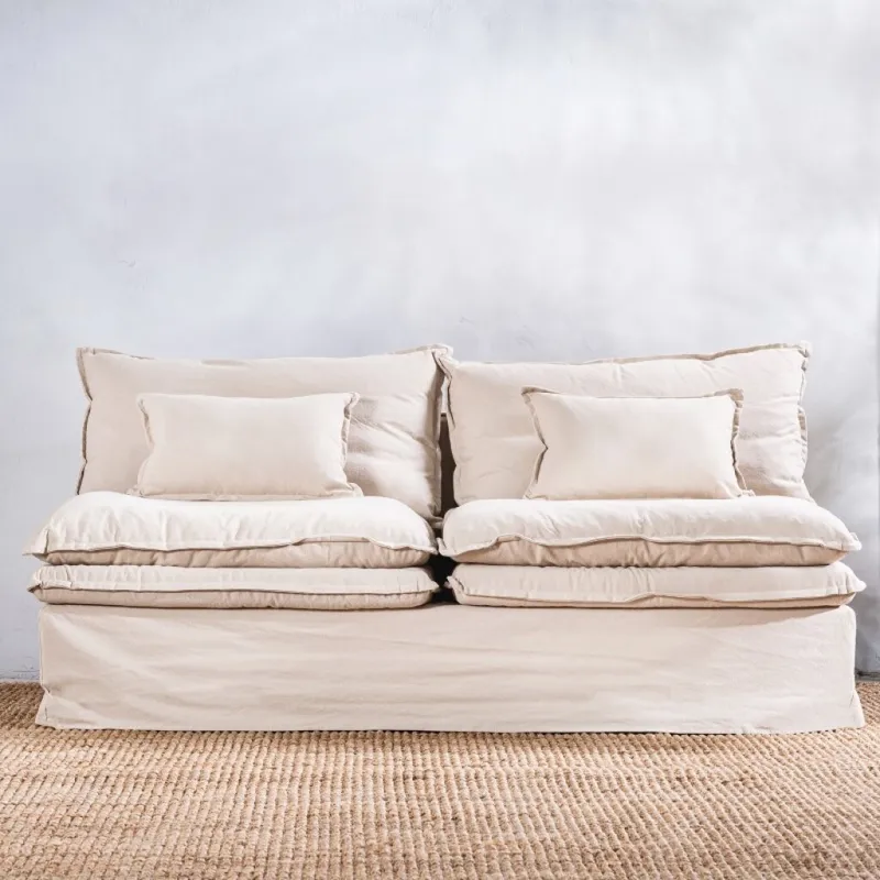 Módulo Stephen Central 188cm Beige en Beige - Sillones y sofás, Uruguay | Aihaus
