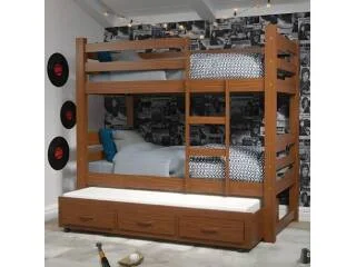 Tricama DUBAI con 3 cajones Nogal en Marrón - Dormitorio, Uruguay | Quesal, vista 5
