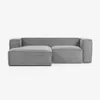 Sofá Blok 2 plazas chaise longue izquierdo pana gris 240 cm en Gris - Sillones y sofás, Uruguay | Kavehome, vista 8 de 10
