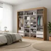 Ropero Seúl Premium – 2 Puertas Corredizas 100% MDF Freijó/Off White en Off-white - Roperos y placares, Uruguay | Mulata, vista 6 de 11