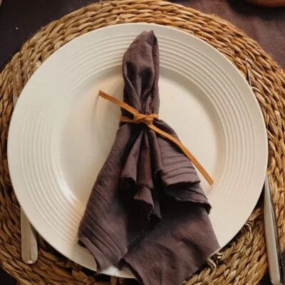 Servilletero Lazos – Kit x6 en Blanco - Textiles, Uruguay | Dreams On Time, vista 4