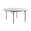 Mesa Plegable Blanco Polietileno Y Metal Ava en Blanco - Muebles para el exterior, Uruguay | Divino, vista 2 de 2