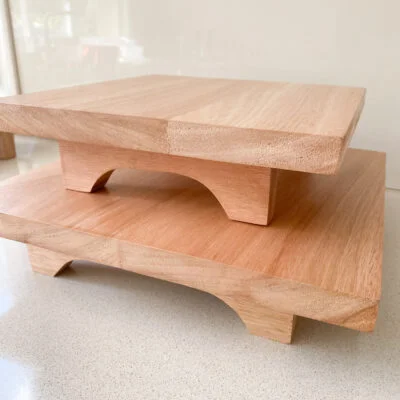 Base cuadrada de madera 25x25cm en Madera natural - Decoración, Uruguay | Dreams On Time, vista 3