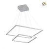 Colgante led dos Marcos 60 + 40cm 70W Dimerizable Plata en Plateado - Lámparas colgantes, Uruguay | Iluminica, vista 2 de 6