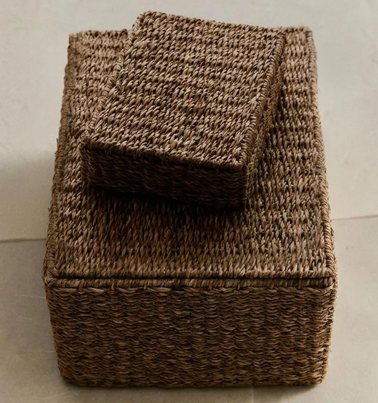CESTA SEAGRASS TAPA - Canastos, Uruguay | Zara Home