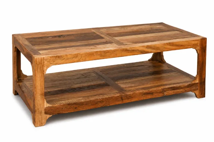 M183 Mesa ratona 130x70x45 en Madera natural - Mesas de living, Uruguay | Victoriana