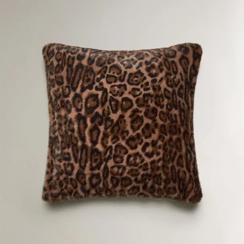 FUNDA COJÍN PELO Y ANIMAL PRINT en Multicolor - Textiles, Uruguay | Zara Home