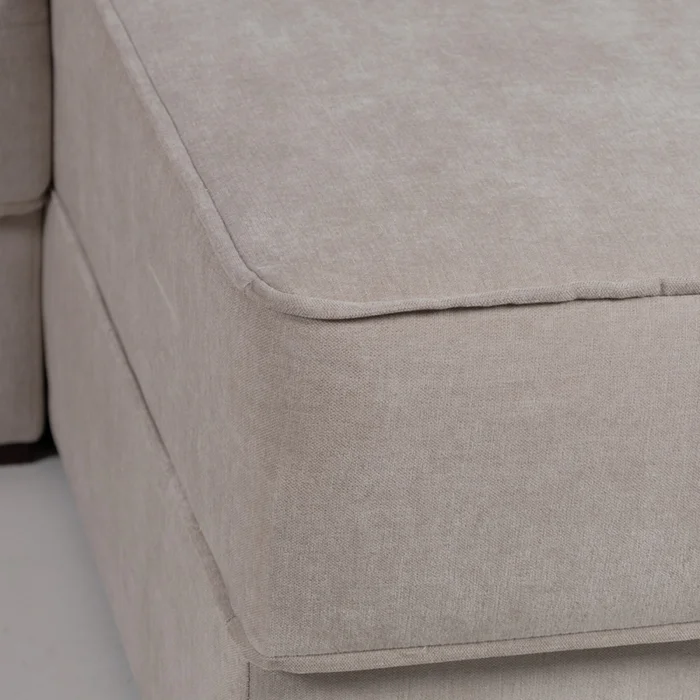 Rinconera Olimpus - Tela Microfibra - Chaise derecho - Kruger 02-152 (Beige) en Beige - Sillones y sofás, Uruguay | NYR, vista 3
