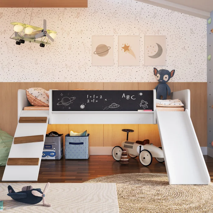Cama Miel – Con Tobogán y Pizarrón - Dormitorio, Uruguay | RM Muebles y Deco, vista 2