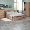 Estructura cama LIMFJORDEN 180x200 3 cajones roble en Madera natural - Dormitorio, Uruguay | JYSK, vista 2 de 5