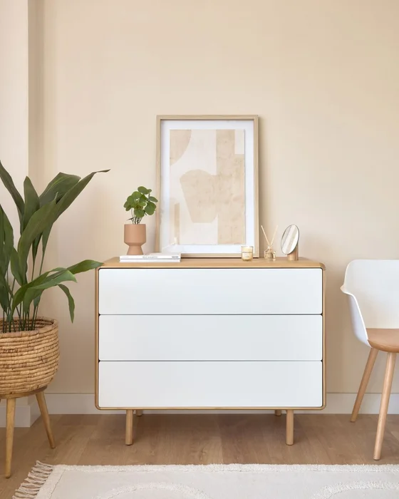 Cuadro Nannete formas geométrica beige 50 x 70 cm en Beige - Decoración de pared, Uruguay | Kavehome, vista 2