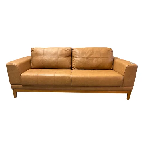 Sofá de Cuero Montreal 3 Cuerpos 210cm - Whisky - Sillones y sofás, Uruguay | Berna home