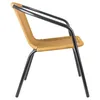 SILLA DE EXTERIOR METAL Y RATTAN NATURAL en Beige - Muebles para el exterior, Uruguay | Alfa Ventas, vista 3 de 5