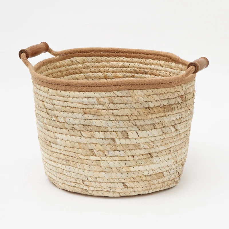 Cesto Con Asas De Madera Grande - Canastos, Uruguay | Tiendas Montevideo, vista 3