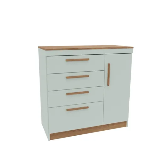 CASTRO- COMODA LILLE 3C 1P PISTACHO 1130A-A - Cómodas, Uruguay | Alfa Ventas