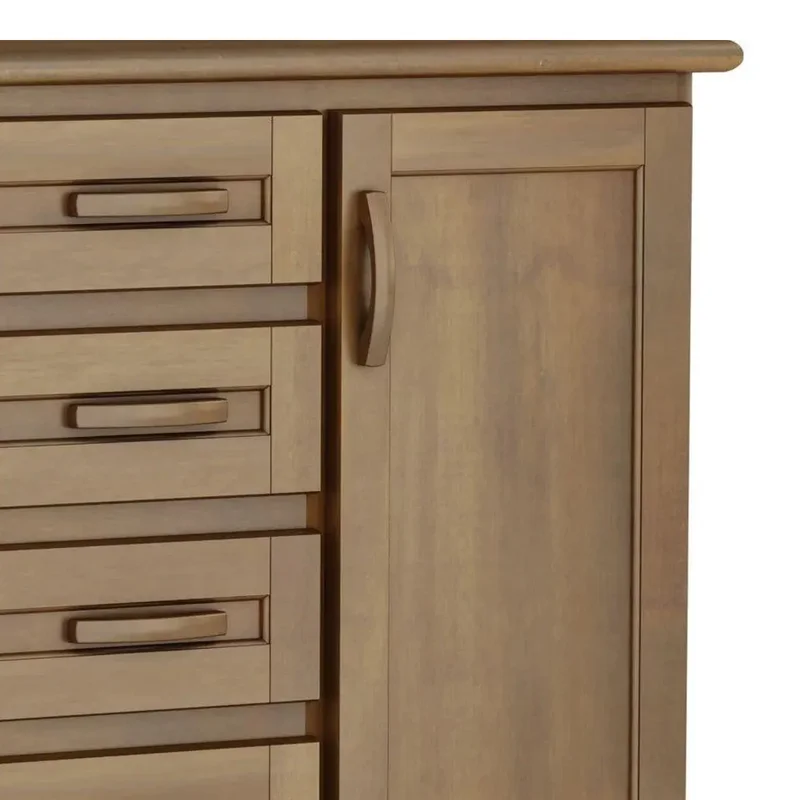 Comoda Zapatera 5 Cajones 1 Puerta 100% Madera en Madera natural - Cómodas, Uruguay | Soy Hogar, vista 5