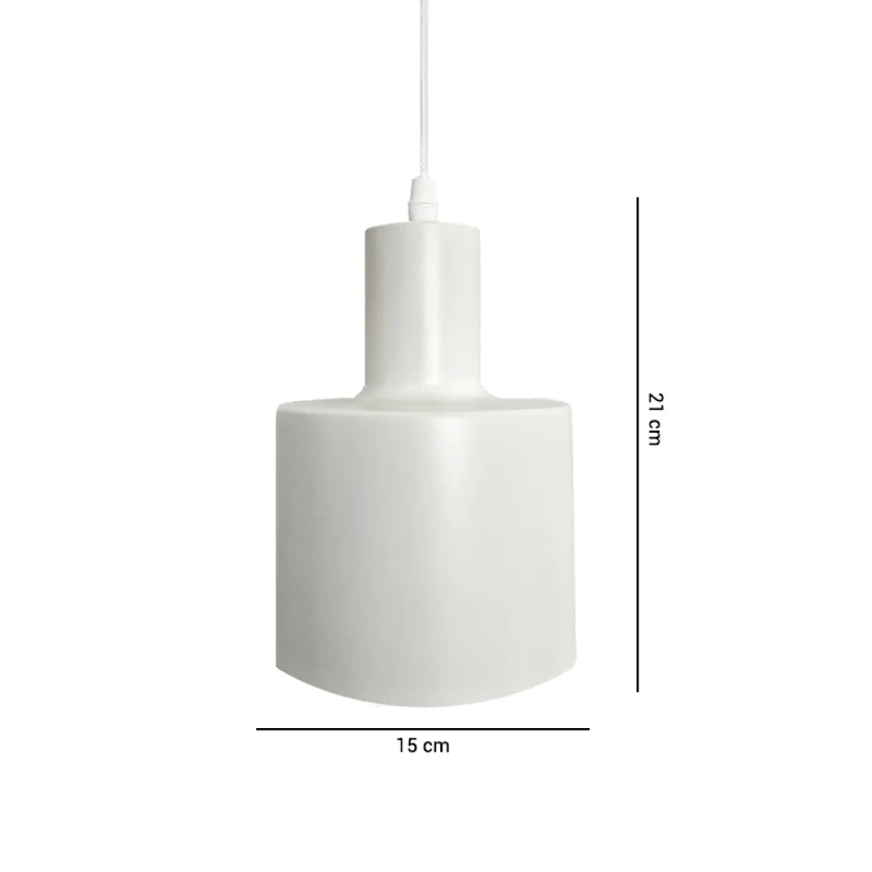 Lámpara Colgante San Martín Blanco en Blanco - Lámparas colgantes, Uruguay | Serlux, vista 5