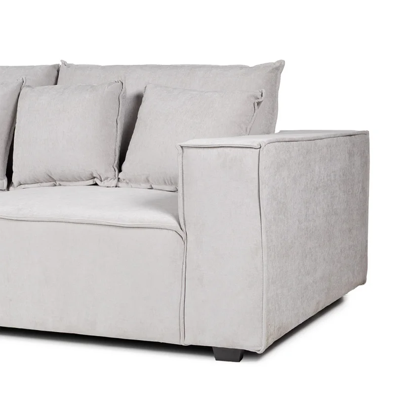Sofá Modular Maia (4 módulos) - Tela Microfibra - 12073 (Greige) en Beige - Sillones y sofás, Uruguay | Nyr, vista 4