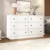 Cómoda 6 Cajones Mdf Blanco Americano Plus en Blanco - Cómodas, Uruguay | Divino, vista 3 de 3