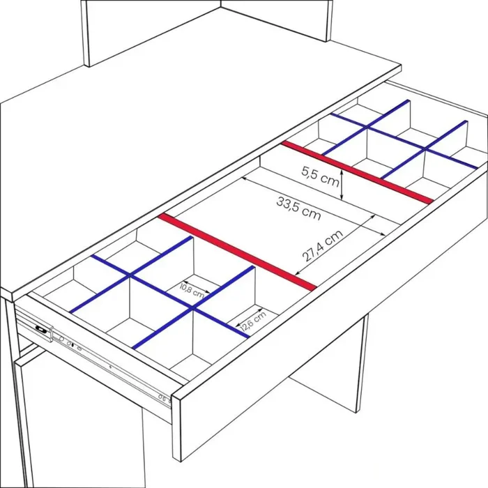 Tocador Espejo Led - Aurea - FIT - Marrón en Marrón - Escritorios, Uruguay | Ecowood, vista 6