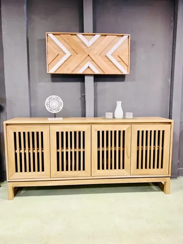 Aparador Bargueño Madera Maciza Rejilla 180x85x38 - Ozark A Eleccion en Madera natural - Aparadores y recibidores, Uruguay | Ozark Home, vista 6