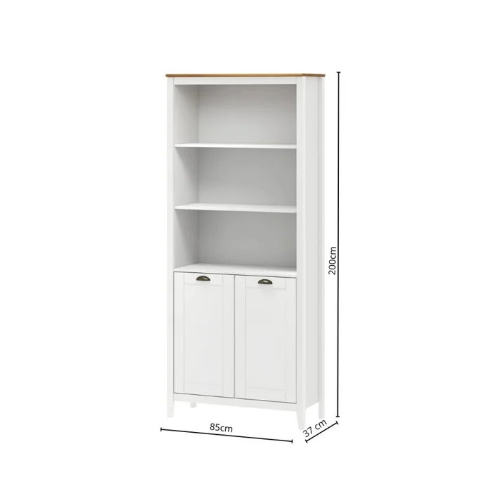 Biblioteca con puertas Linea Rivery en Blanco - Bibliotecas, Uruguay | La Cueva Muebles, vista 9