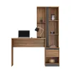 Escritorio Con Biblioteca Para Estudios Pc Notebook Morada en Beige - Escritorios y sillas de escritorio, Uruguay | Soy Hogar, vista 1 de 8