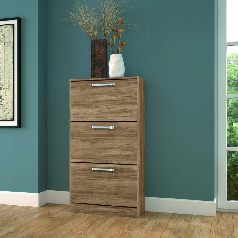 Zapatera Muebles 3 Puertas Dormitorio Jatoba en Marrón - Cómodas, Uruguay | Soy Hogar, vista 3