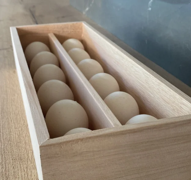 Huevera de Madera para 12 Huevos en Madera natural - Decoración, Uruguay | Dreams On Time, vista 4