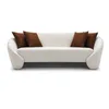 SOFA 3 CUERPOS - TAPIZADO TELA BEIGE - ALMOHADONES LADRILLO en Beige - Sillones y sofás, Uruguay | Champagne Home, vista 4 de 4