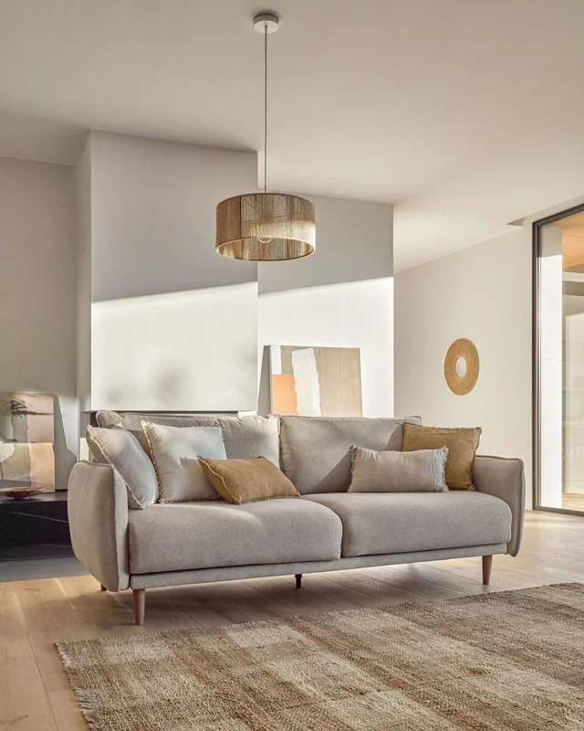 Sofá Carlota 3 - beige 213 cm en Beige - Sillones y sofás, Uruguay | Kavehome, vista 3