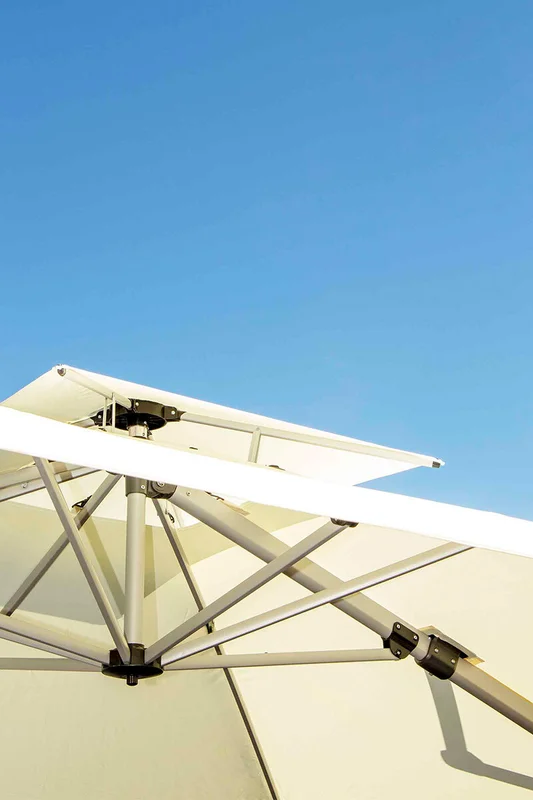 SOMBRILLA U-ROMAN UMBRELLA CRUDA S003 (D) 300X300X270H CM en Blanco - Muebles para el exterior, Uruguay | Vinibel, vista 3